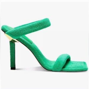GOOD AMERICAN TERRY CLOTH SLIDE HEELS
